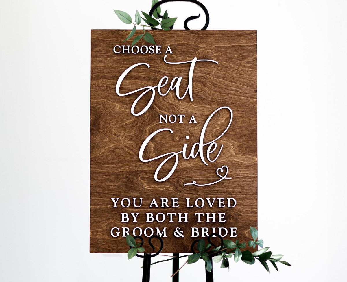 Ceremony and reception signs