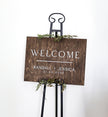 3D Minimalist wedding signage, Rustic Wedding Welcome Sign, Personalized Wood Wedding Sign, Raised Letters Wedding Name Board - Small Town Timbers