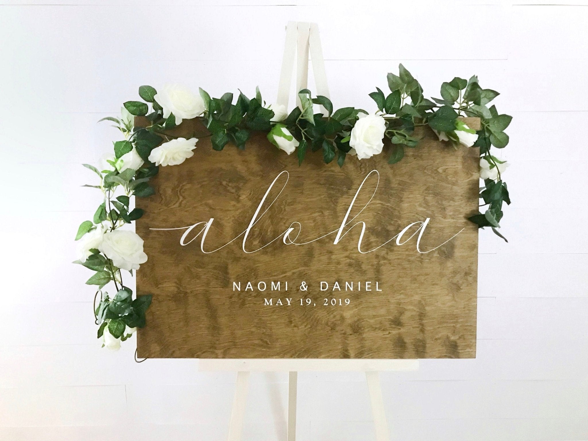 NAOMI + DANIEL WEDDING WELCOME PRINT SIGN – Small Town Timbers