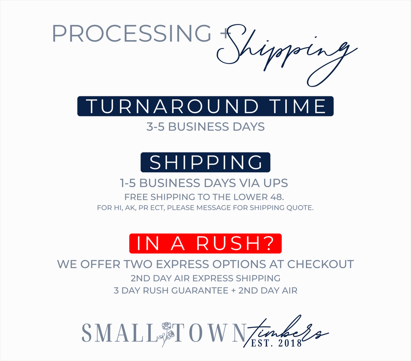 BRYSON + AUDREY WEDDING GUEST BOOK SIGN - Small Town Timbers