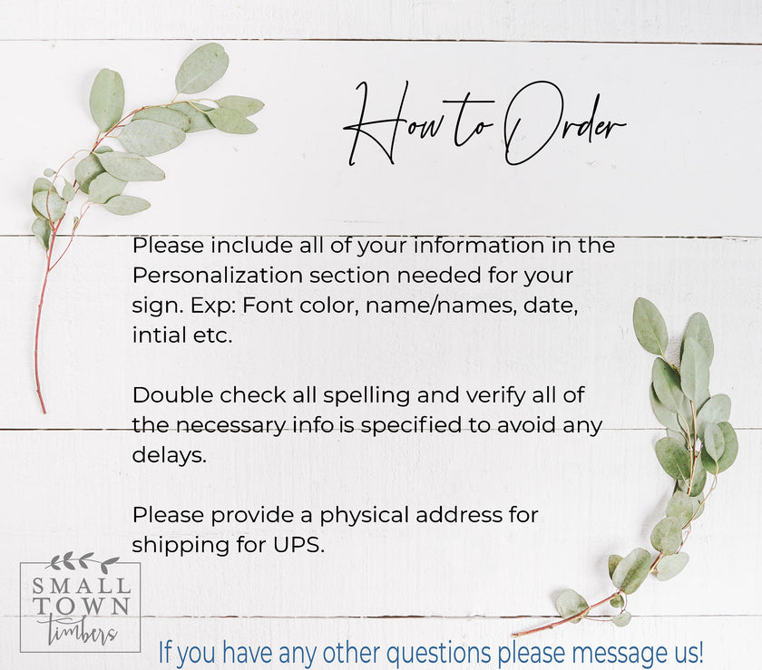 The Quail Point | 3D Wood Guest Book Sign by Small Town Timbers