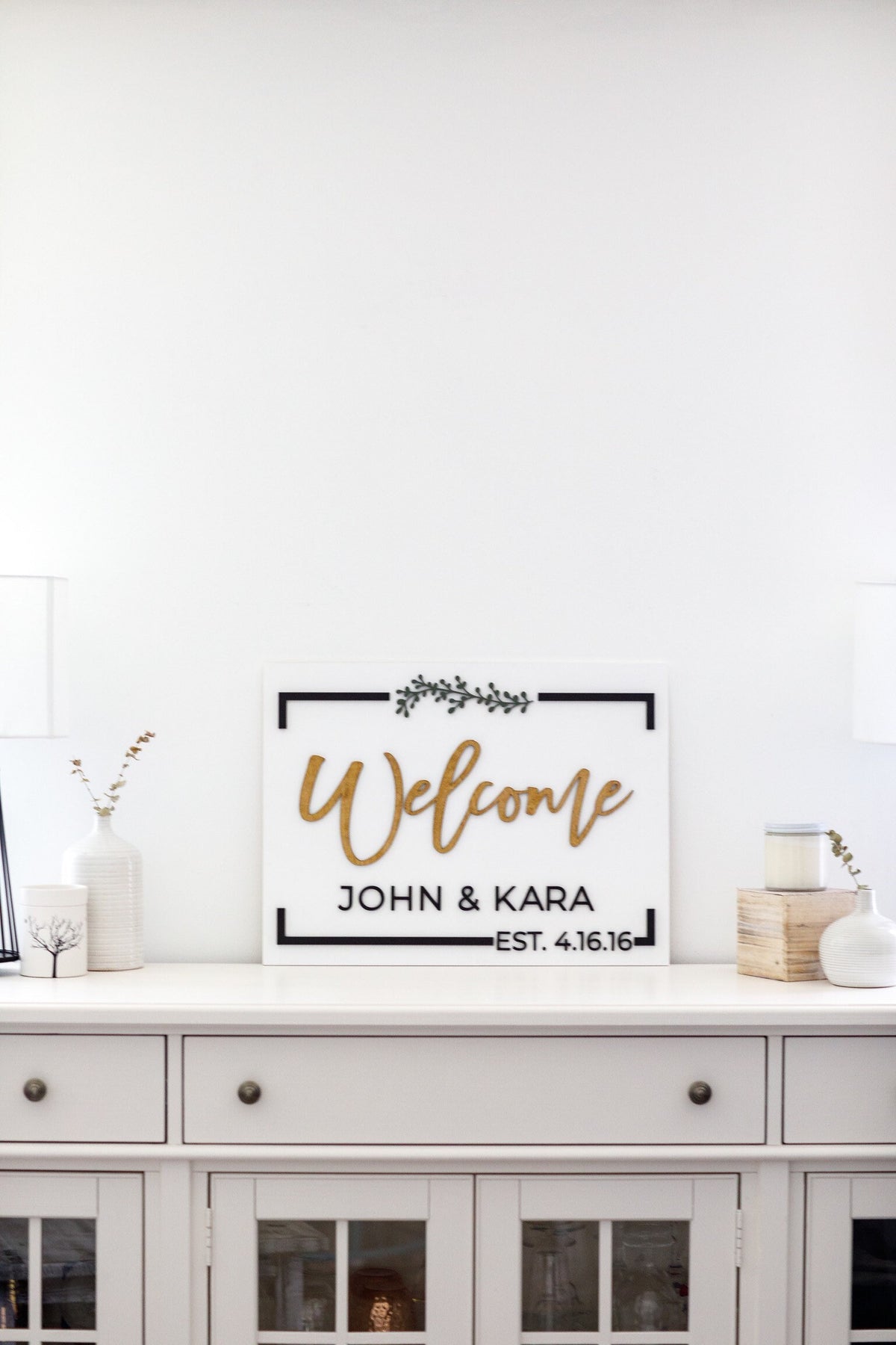 The Fenwick | 3D Wood Wedding Welcome Sign by Small Town Timbers