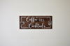 The Wisteria Dock | Coffee Till Cocktails Sign by Small Town Timbers