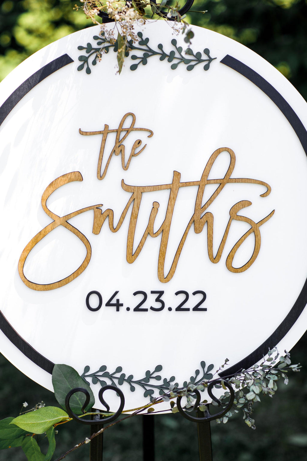 The Fiona | 3D Wood Wedding Welcome Sign by Small Town Timbers