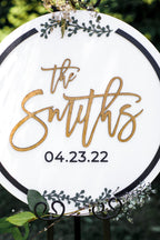 The Fiona | 3D Wood Wedding Welcome Sign by Small Town Timbers