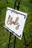 The Lockhart | 3D Wood Wedding Welcome Sign by Small Town Timbers