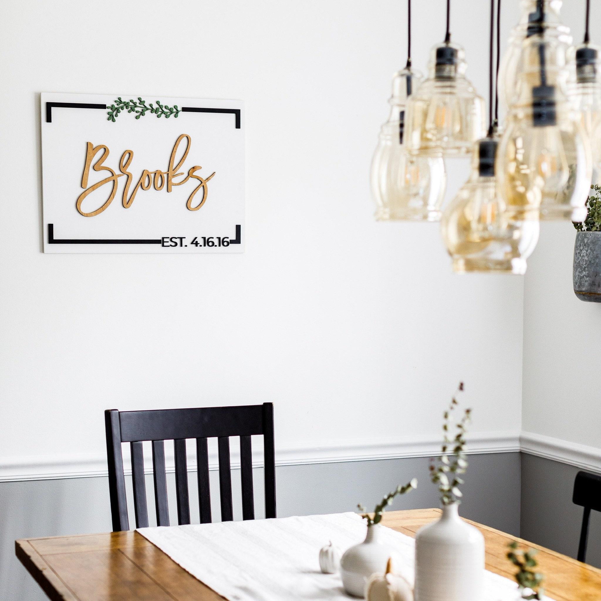 The Lockhart | 3D Wood Wedding Welcome Sign by Small Town Timbers