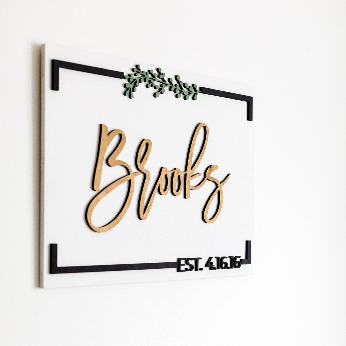 The Lockhart | 3D Wood Wedding Welcome Sign by Small Town Timbers