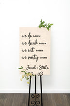 The Underwood | 3D Wooden Wedding Timeline Sign by Small Town Timbers