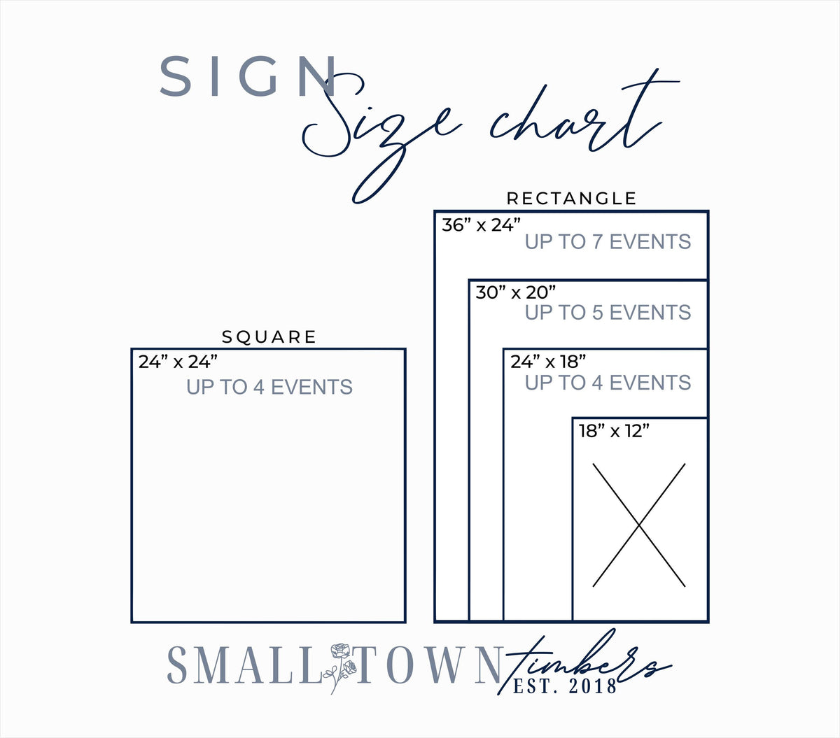 The Underwood | 3D Wooden Wedding Timeline Sign by Small Town Timbers
