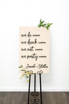 The Underwood | 3D Wooden Wedding Timeline Sign by Small Town Timbers