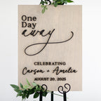The Emerson | 3D Wood Wedding Welcome Sign by Small Town Timbers