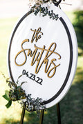 The Fiona | 3D Wood Wedding Welcome Sign by Small Town Timbers