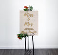 The Lark Landing | Miss to Mrs. Sign by Small Town Timbers