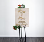 The Lark Landing | Miss to Mrs. Sign by Small Town Timbers