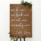 The Underwood | 3D Wooden Wedding Timeline Sign by Small Town Timbers