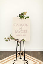 The Birch Hall | Modern Name Sign for Wedding by Small Town Timbers