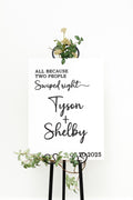 The Lilac Dunes | 3D Wood Wedding Welcome Sign by Small Town Timbers
