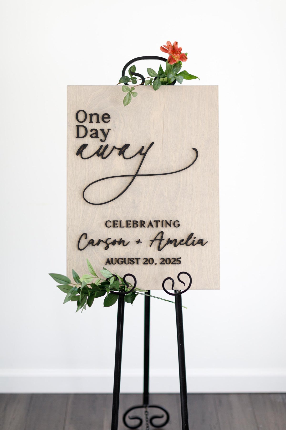 The Emerson | 3D Wood Wedding Welcome Sign by Small Town Timbers