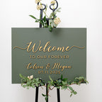 The Aspen | 3D Wood Wedding Welcome Sign by Small Town Timbers