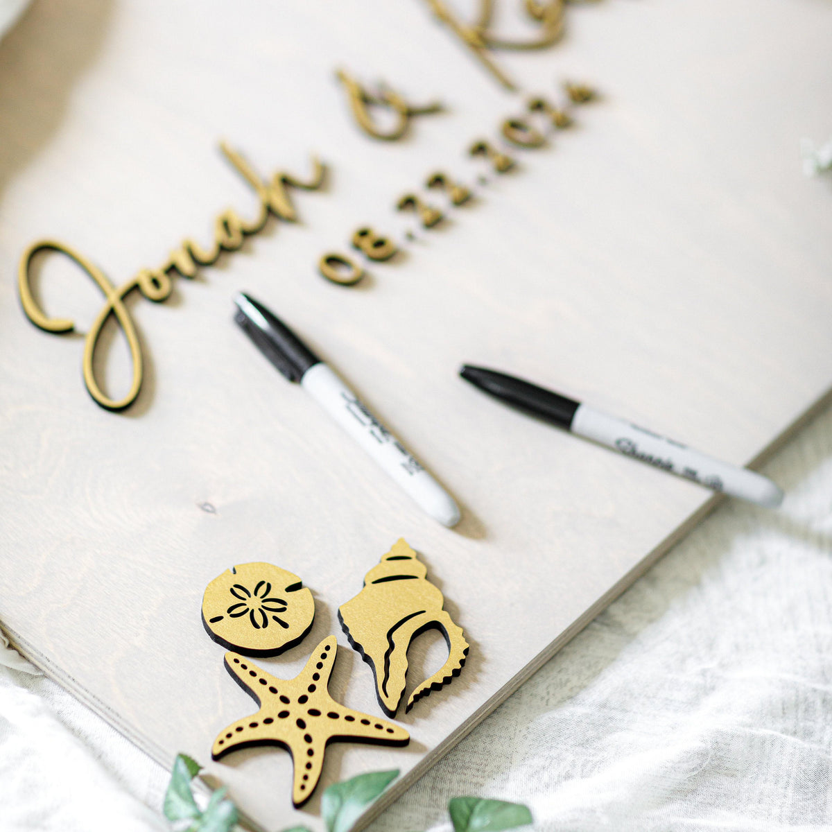 The Sandpiper | 3D Wood Guest Book Sign by Small Town Timbers