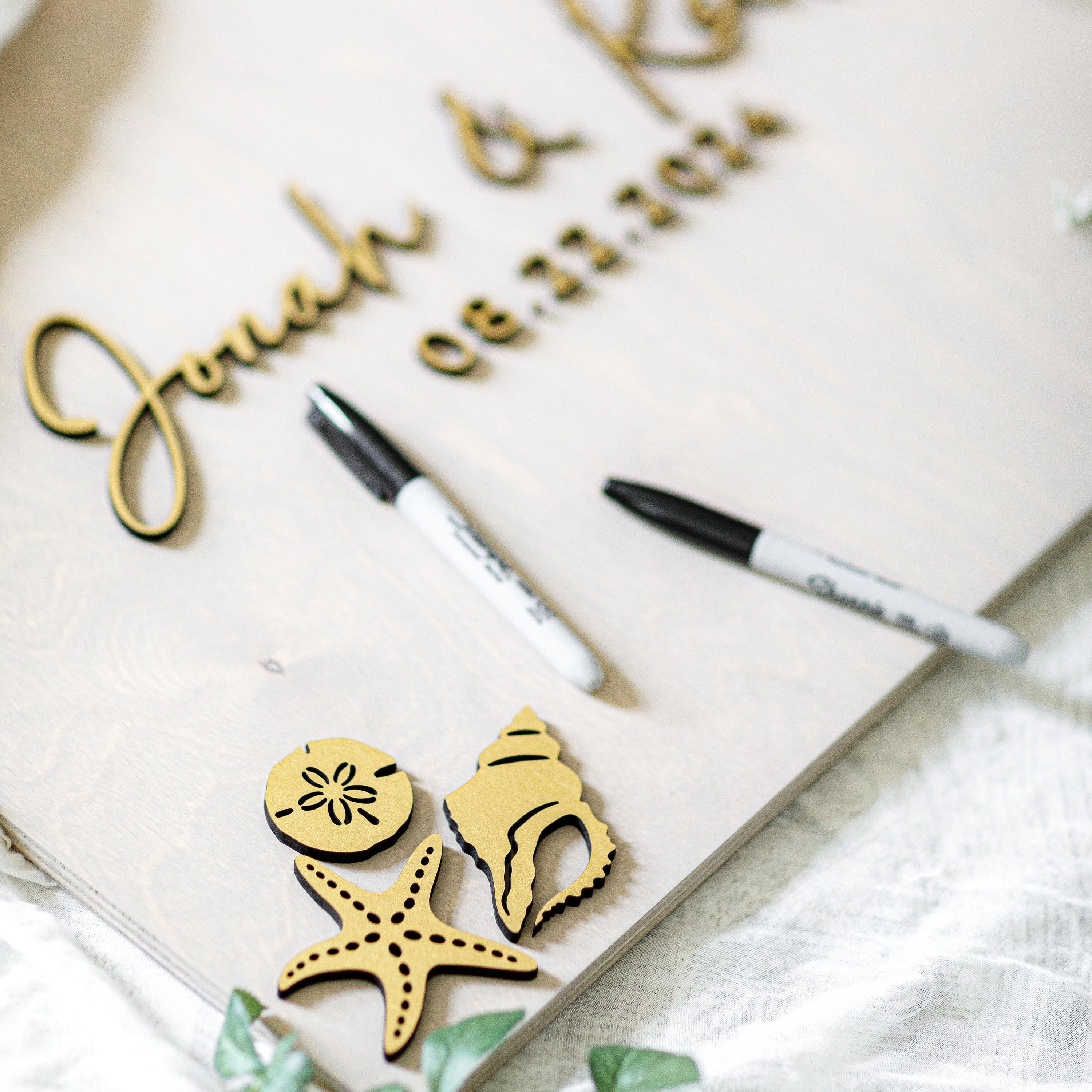The Sandpiper | 3D Wood Guest Book Sign by Small Town Timbers