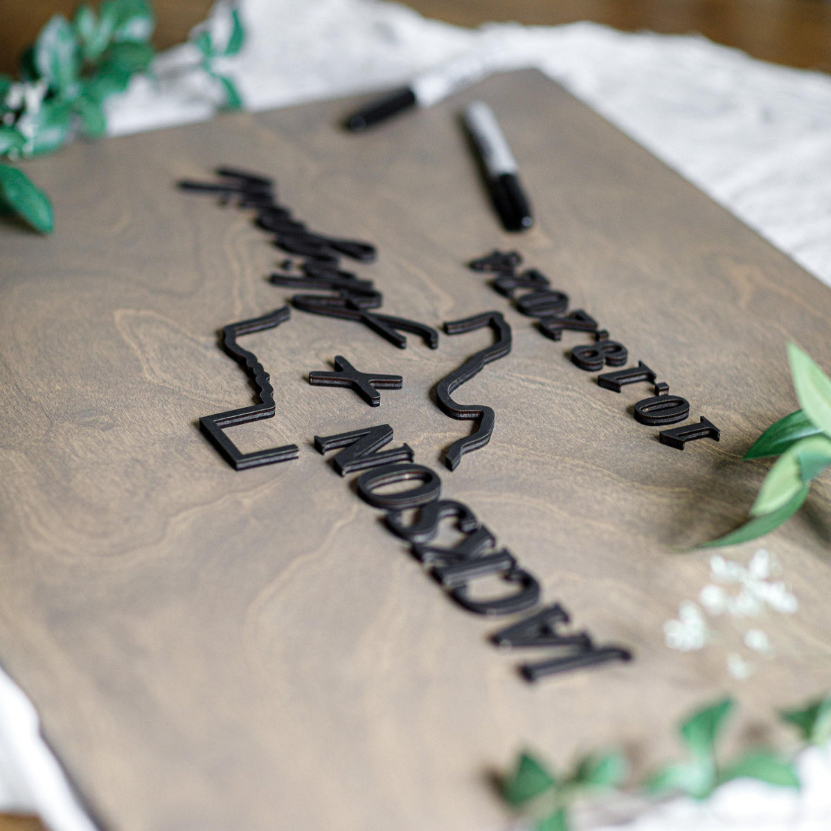 The Lone Star | 3D Wood Guest Book Sign by Small Town Timbers