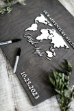 The Voyager | 3D Wood Guest Book Sign by Small Town Timbers