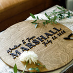 The Gilded Corner | 3D Wood Guest Book Sign by Small Town Timbers