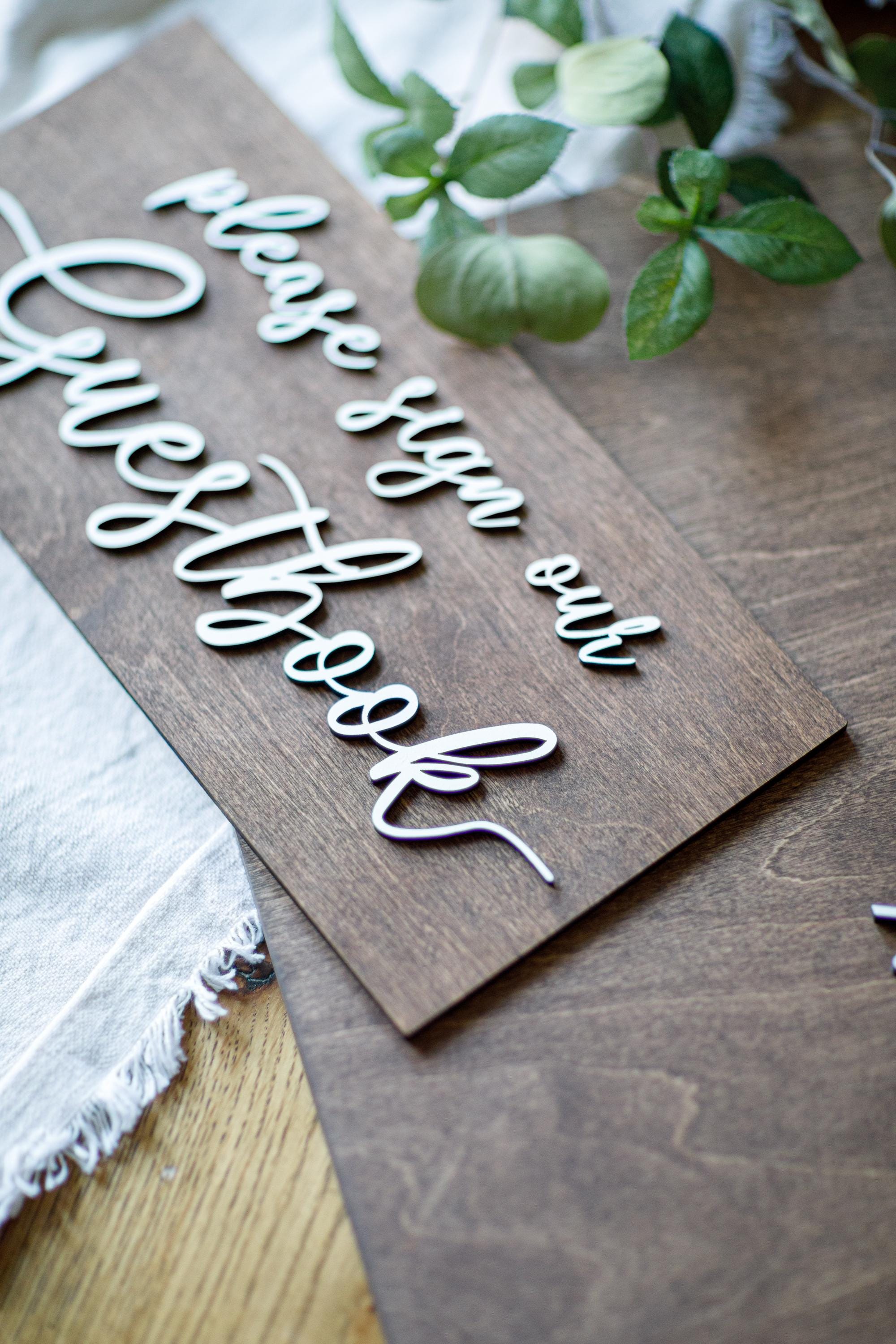 The Voyager | 3D Wood Guest Book Sign by Small Town Timbers