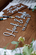 The Florence | 3D Wood Guest Book Sign by Small Town Timbers