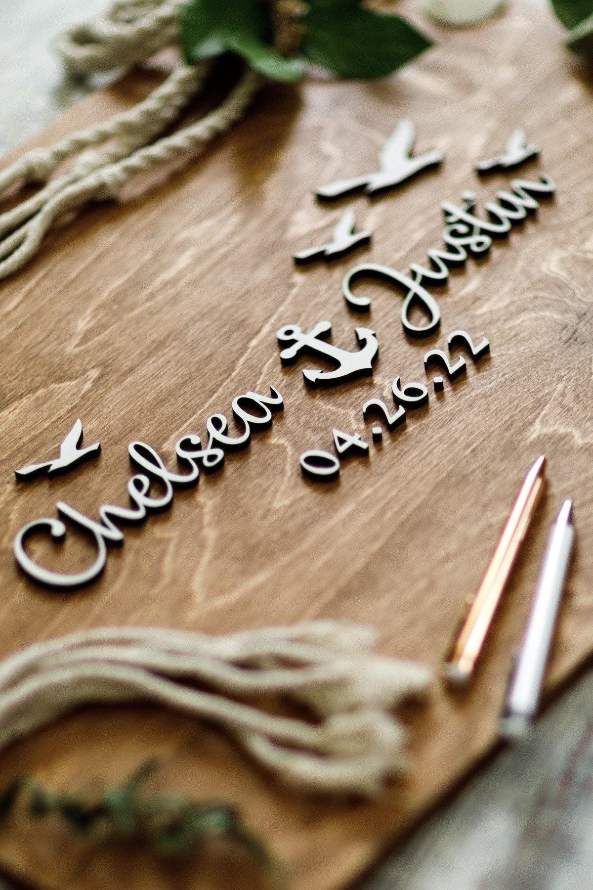 The Mariner | 3D Wood Guest Book Sign by Small Town Timbers