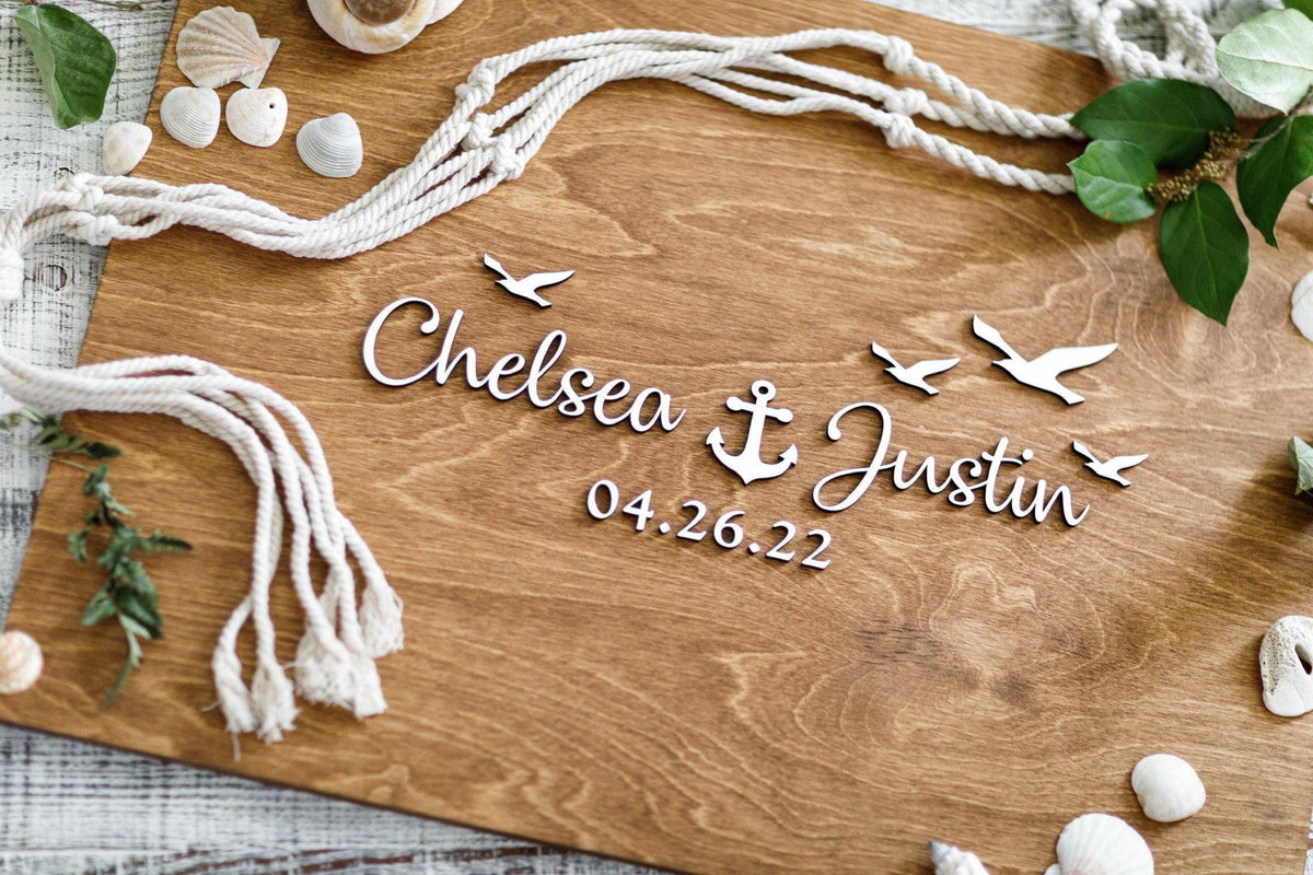 The Mariner | 3D Wood Guest Book Sign by Small Town Timbers