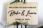 The Waterford Vale | 3D Wood Wedding Welcome Sign by Small Town Timbers