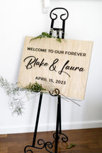 The Waterford Vale | 3D Wood Wedding Welcome Sign by Small Town Timbers