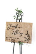 The Theodora | 3D Wood Wedding Welcome Sign by Small Town Timbers