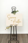 The Wellesley | 3D Wood Wedding Welcome Sign by Small Town Timbers