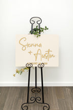 The Wellesley | 3D Wood Wedding Welcome Sign by Small Town Timbers