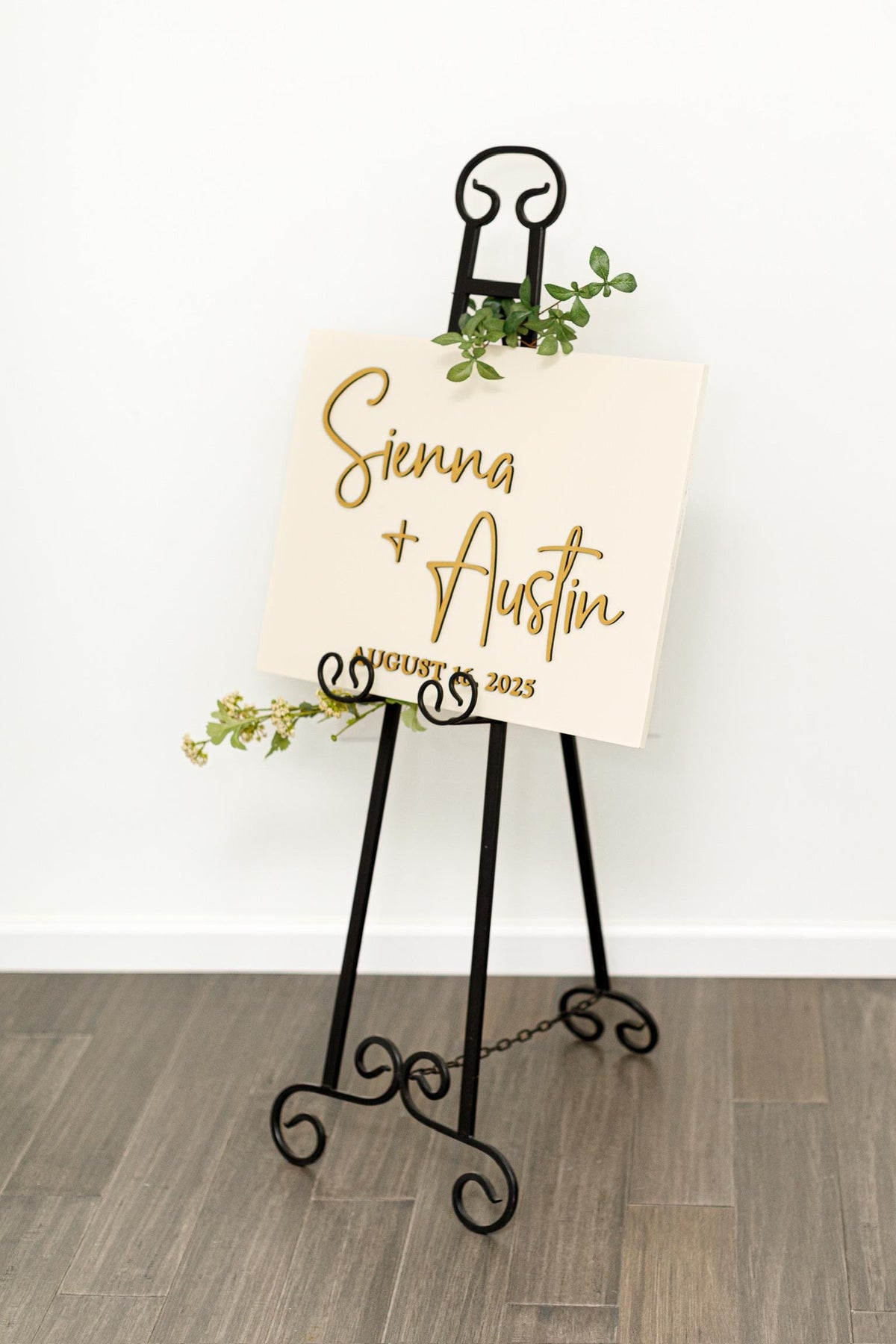 The Wellesley | 3D Wood Wedding Welcome Sign by Small Town Timbers
