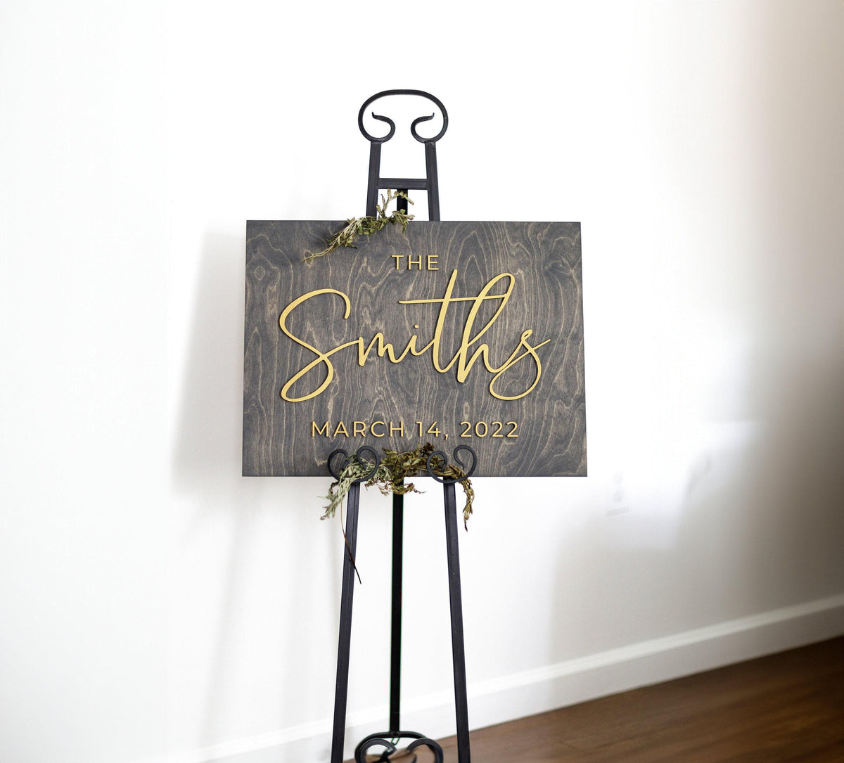The Grayson | 3D Wood Wedding Welcome Sign by Small Town Timbers