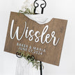 The Noelle | 3D Wood Wedding Welcome Sign by Small Town Timbers