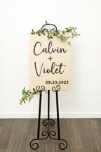 The Priscilla | 3D Wood Wedding Welcome Sign by Small Town Timbers