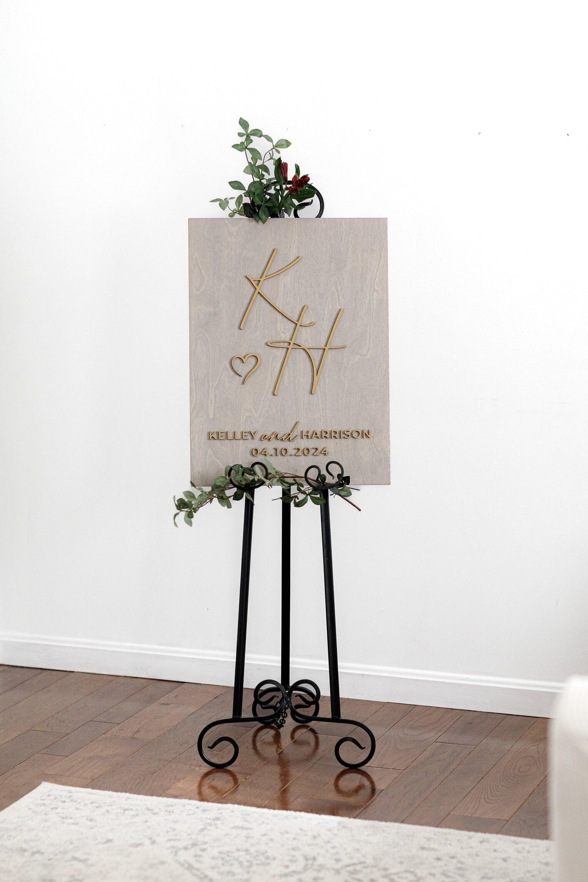 The Bancroft | 3D Wood Wedding Welcome Sign by Small Town Timbers