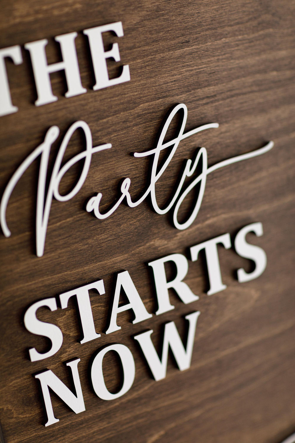 The Dalton | 3D Wood Wedding Welcome Sign by Small Town Timbers