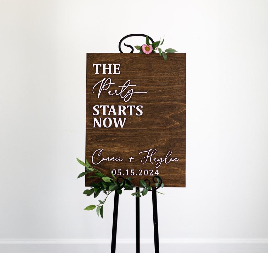 The Dalton | 3D Wood Wedding Welcome Sign by Small Town Timbers