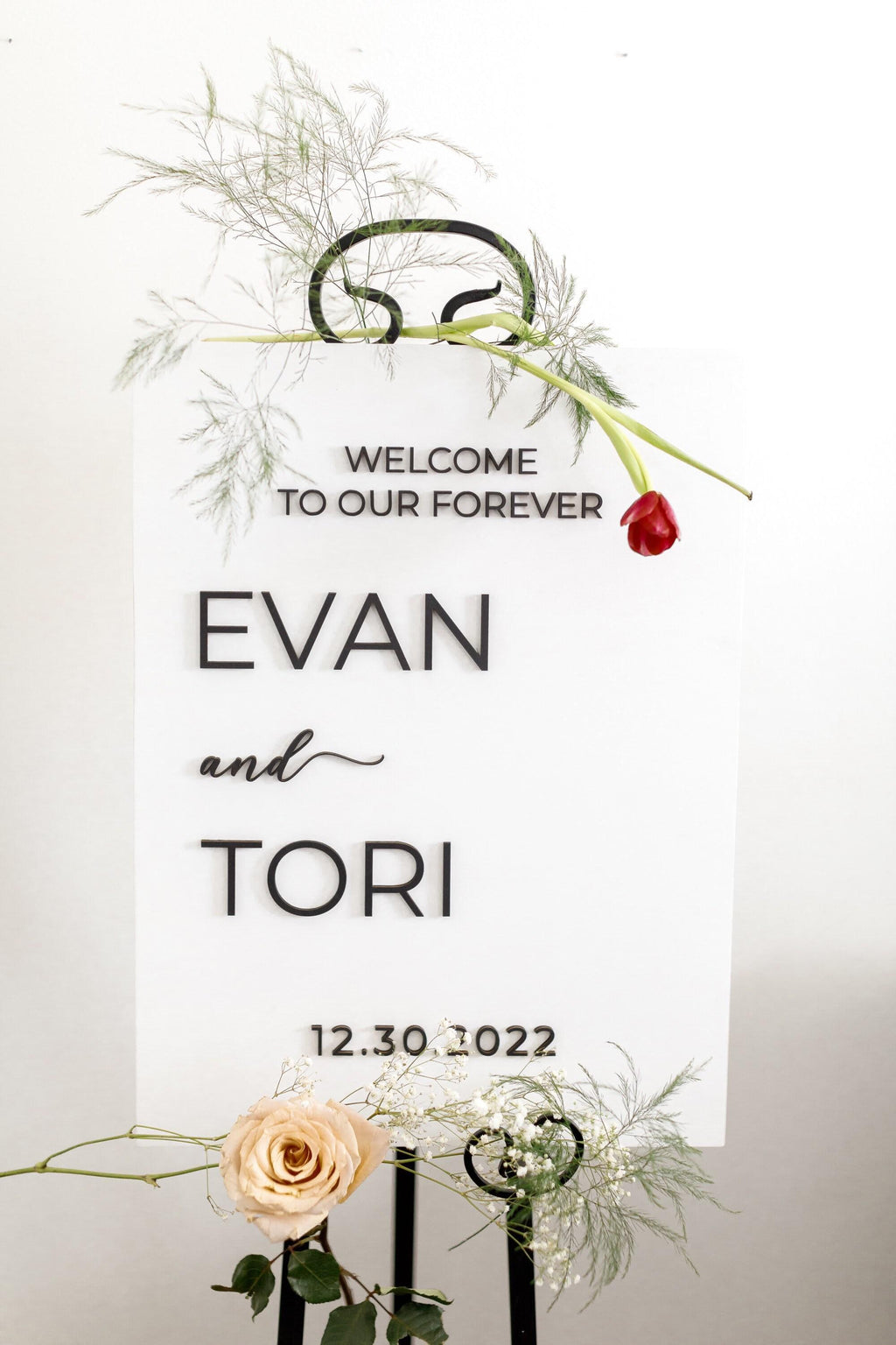 The Holloway | 3D Wood Wedding Welcome Sign by Small Town Timbers