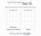 The Sparrow Sands | Wood Seating Chart Sign by Small Town Timbers