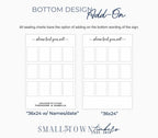The Oakmont | Wood Seating Chart Sign by Small Town Timbers
