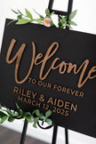 The Juliet | 3D Wood Wedding Welcome Sign by Small Town Timbers