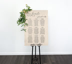 The Henley | Wood Seating Chart Sign by Small Town Timbers